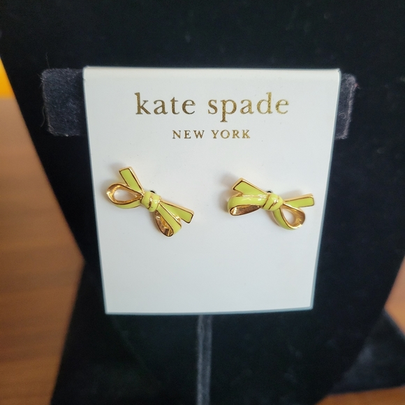 Kate Spade Gold Bow Earrings - Picture 2 of 2